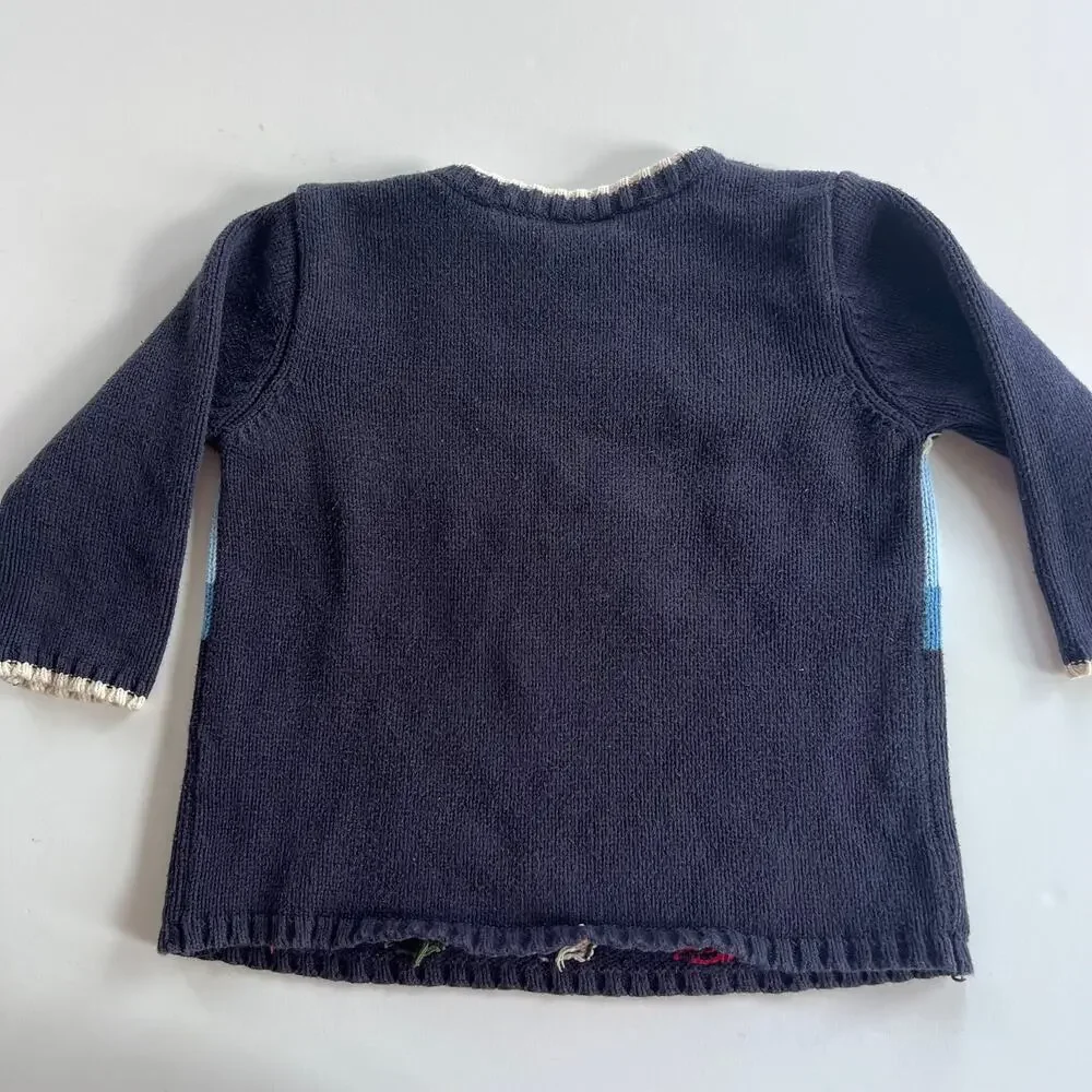 The Children’s Place 24M Skiing Snowman Winter Sweater Y2K Holiday